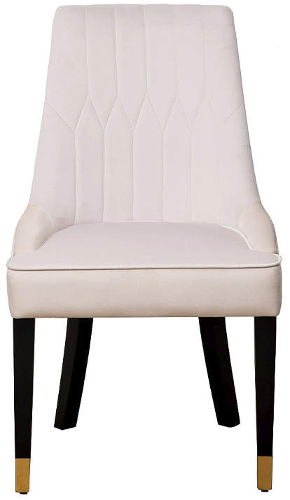 Стул Elegante, мягкий, велюр, светло-бежевый Colt002 