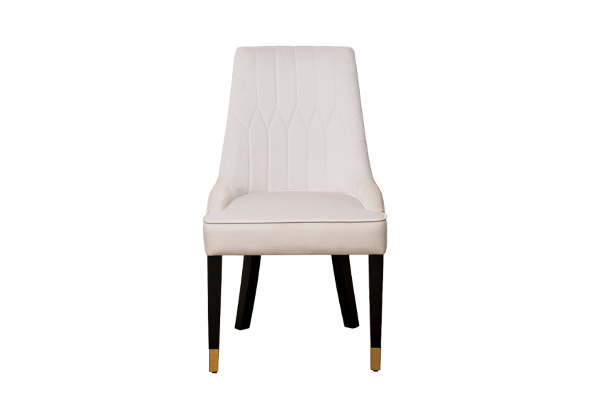 Стул Elegante, мягкий, велюр, светло-бежевый Colt002 