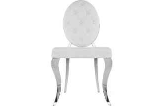 Стул Odda, на металлокаркасе, белый / хром