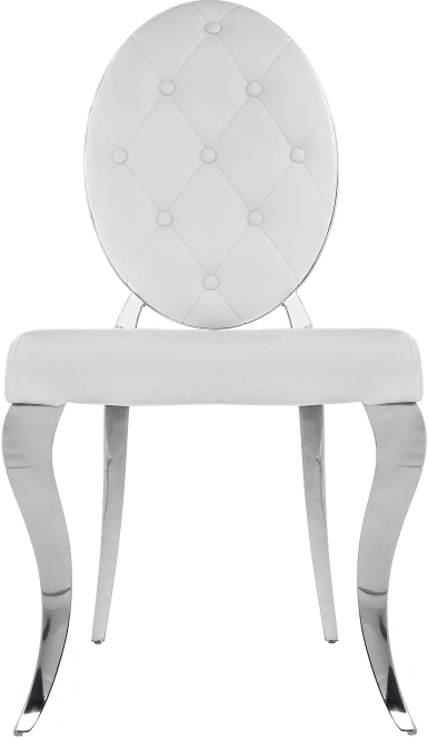Стул Odda, на металлокаркасе, белый / хром