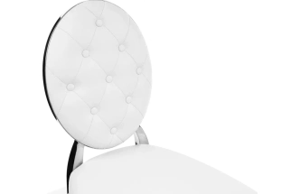 Стул Odda, на металлокаркасе, белый / хром