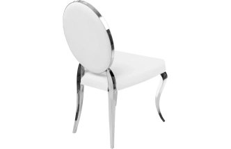 Стул Odda, на металлокаркасе, белый / хром