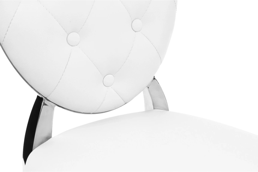 Стул Odda, на металлокаркасе, белый / хром