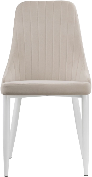 Стул Kora, на металлокаркасе, white / beige