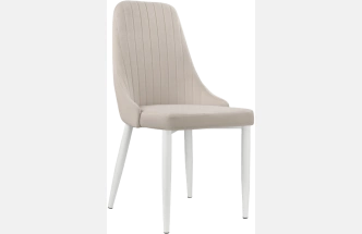Стул Kora, на металлокаркасе, white / beige