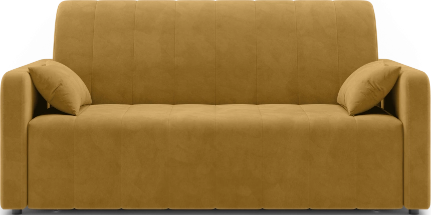 ​Диван прямой Борго 160, модель 107, Ultra Mustard​ (соломенный) / венге