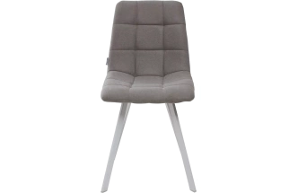 Стул Chilli Square, мягкий, UF860-08B серый, ткань, белый каркас