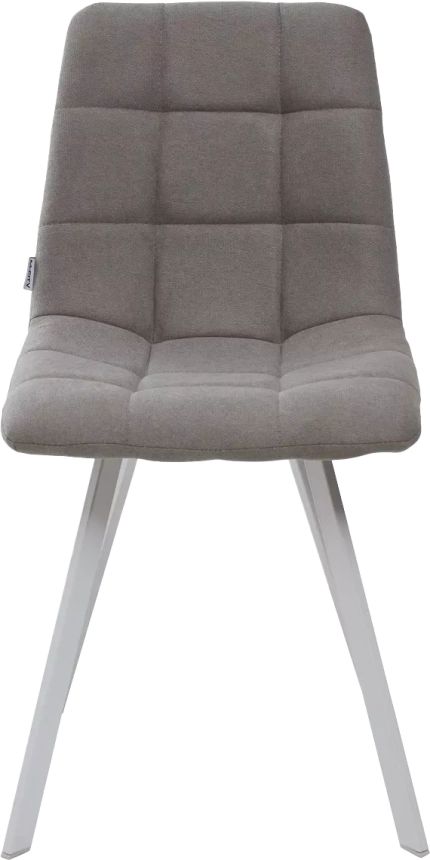 Стул Chilli Square, мягкий, UF860-08B серый, ткань, белый каркас