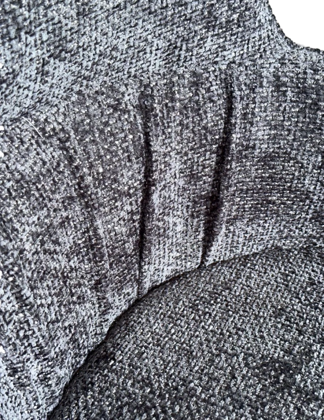 Стул Bruno, мягкий, Black Wandy-460, ткань, бронзовый каркас
