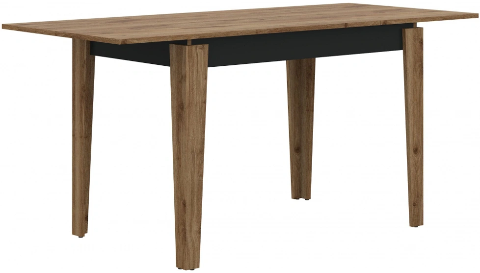 Кухонный раздвижной стол Алвин, дуб вотан / графит