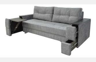 Диван прямой Атлант 2, Bliss silver, Венге