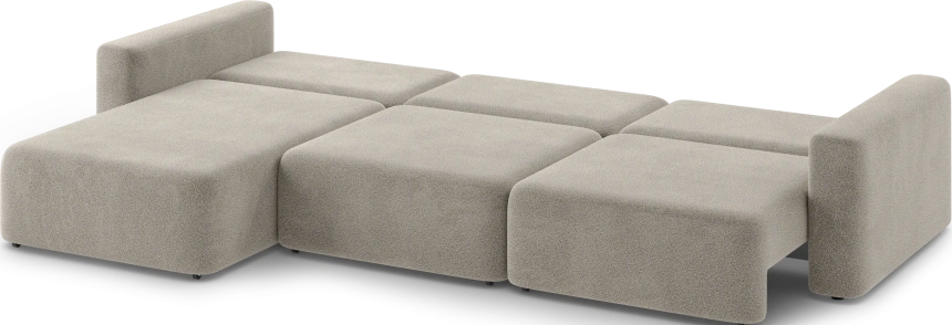 Диван угловой трехместный Дарио, модель 144, OVIS 13 (серый)