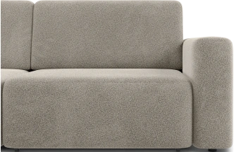 Диван угловой трехместный Дарио, модель 144, OVIS 13 (серый)