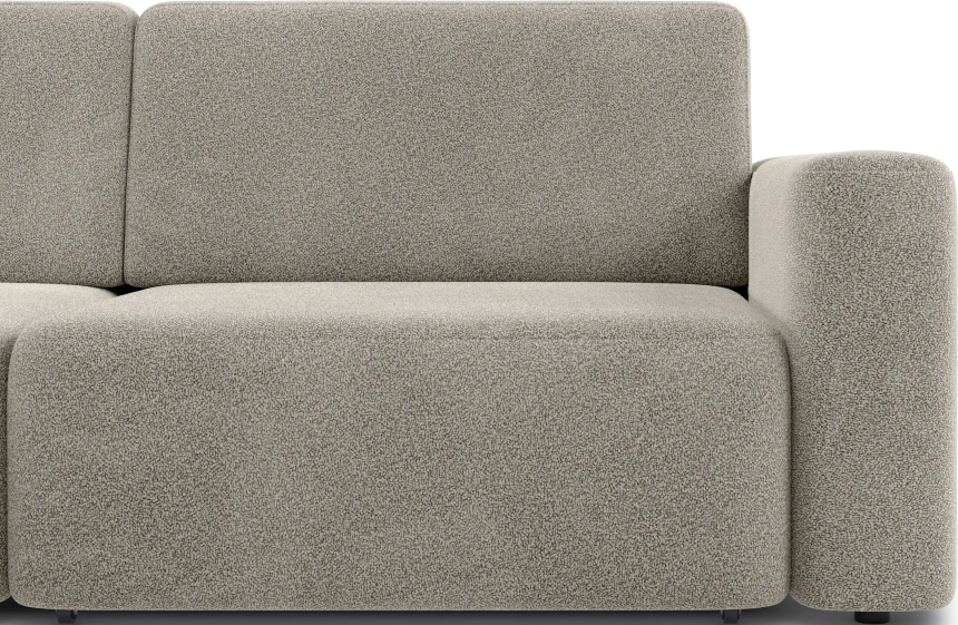 Диван угловой трехместный Дарио, модель 144, OVIS 13 (серый)