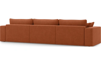 Диван П-образный трехместный Конте, модель 036, Danco 412 (оранжевый)