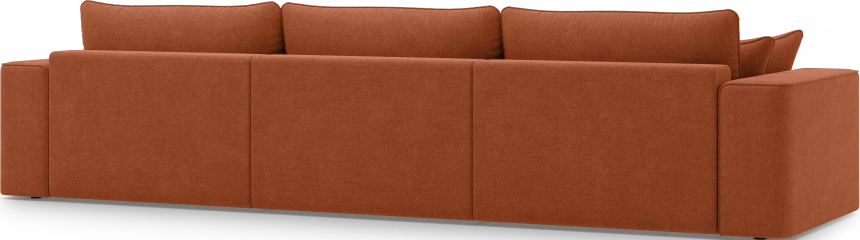 Диван П-образный трехместный Конте, модель 036, Danco 412 (оранжевый)