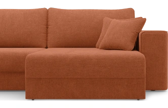 Диван П-образный трехместный Конте, модель 036, Danco 412 (оранжевый)