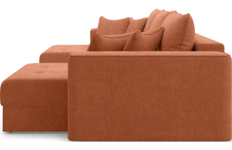 Диван П-образный трехместный Конте, модель 036, Danco 412 (оранжевый)