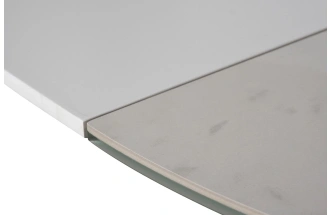 Обеденный раздвижной стол 83MC-1907DT WH, 120(170), керамика, белый мрамор / белый