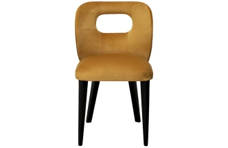Стул Unico, мягкий, горчичный велюр, Colt022-Orang