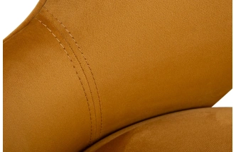 Стул Unico, мягкий, горчичный велюр, Colt022-Orang