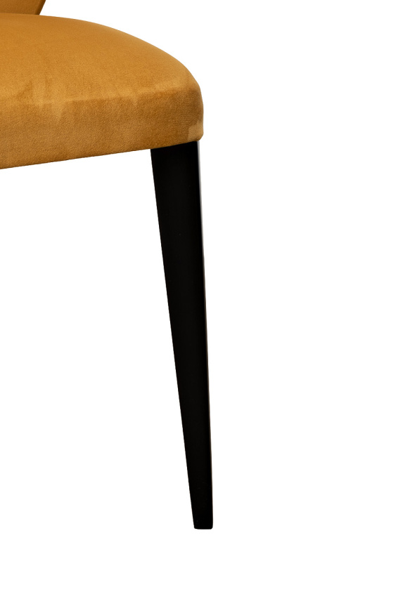 Стул Unico, мягкий, горчичный велюр, Colt022-Orang 