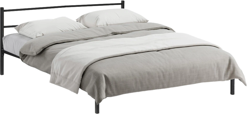 Кровать Фади, 160x200, черная