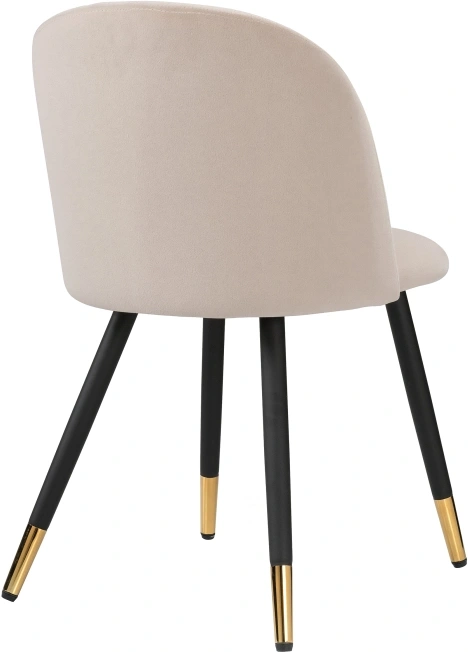 Стул мягкий Gabi, бежевый / черный с золотом