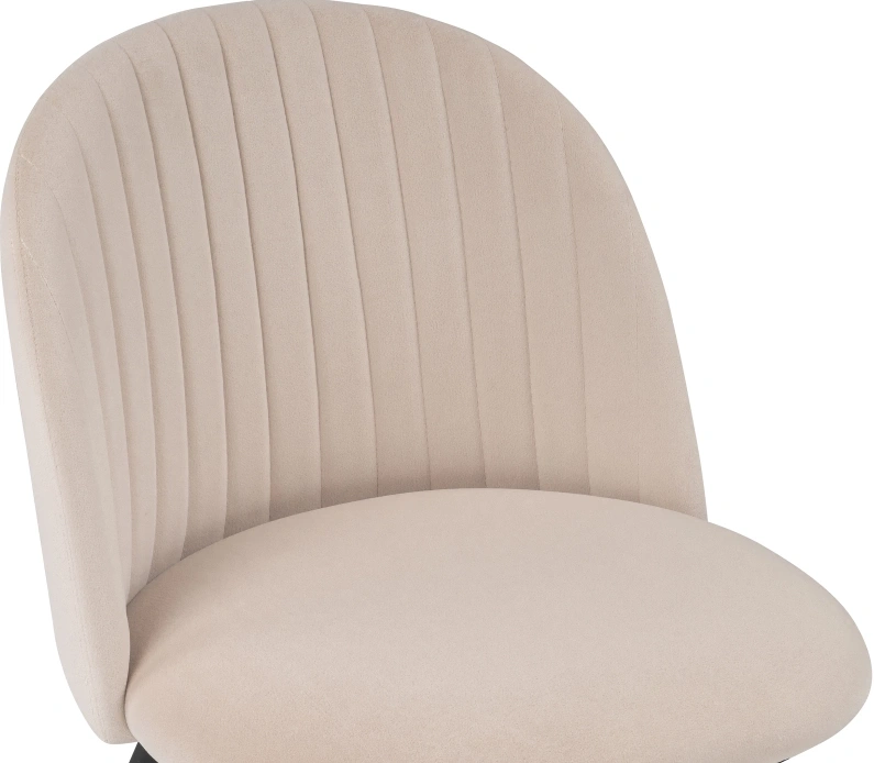 Стул мягкий Gabi, бежевый / черный с золотом