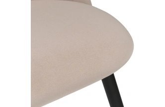 Стул мягкий Gabi, бежевый / черный с золотом