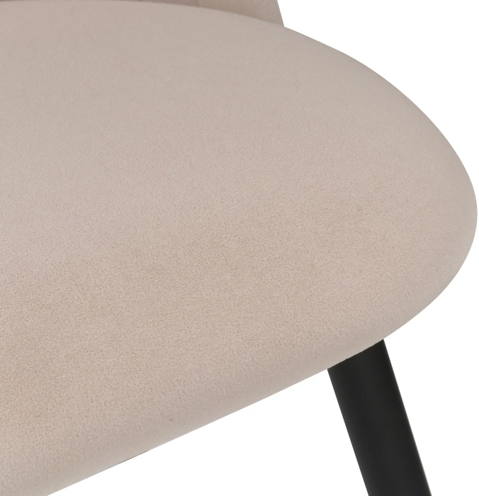 Стул мягкий Gabi, бежевый / черный с золотом