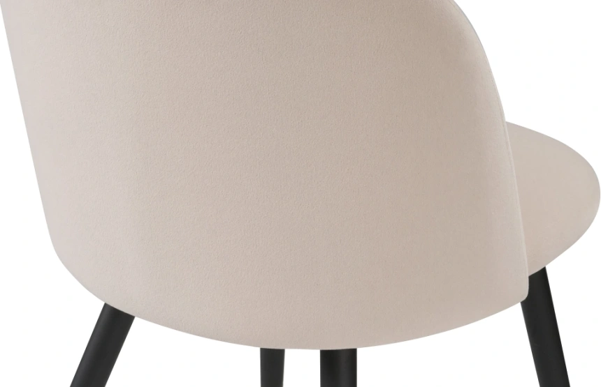 Стул мягкий Gabi, бежевый / черный с золотом