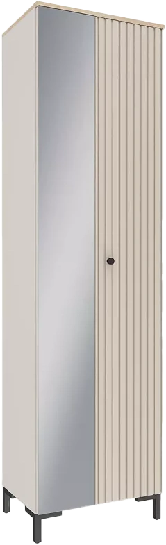 Шкаф узкий Тоскана, 2-х дверный, Кашемир серый