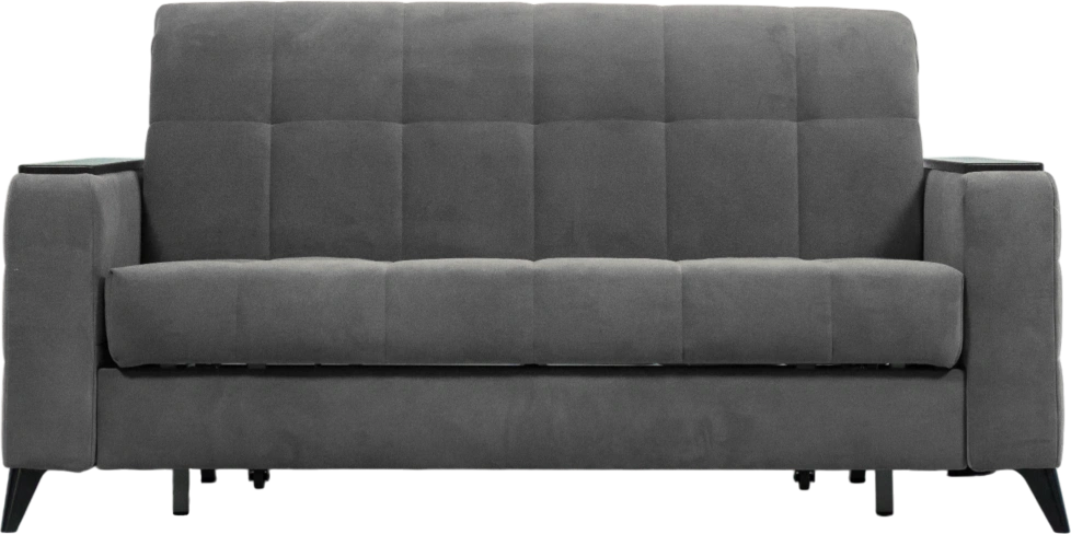 Диван прямой Нельсон 155, ткань Lamb storm, декор Венге