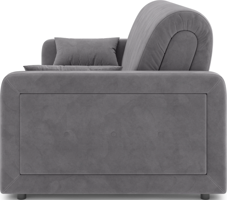 ​Диван прямой Борго 160, модель 107, Ultra Grey​ (серый) / венге