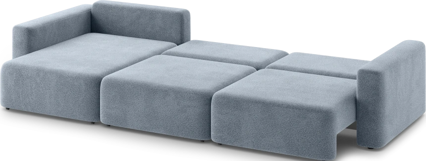 Диван угловой трехместный Дарио, модель 144, OVIS 78 (синий)