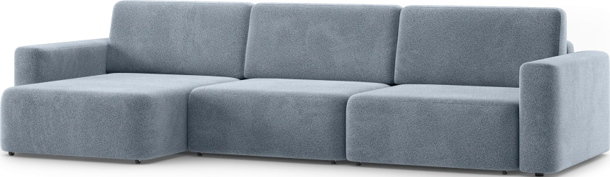 Диван угловой трехместный Дарио, модель 144, OVIS 78 (синий)
