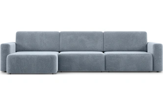 Диван угловой трехместный Дарио, модель 144, OVIS 78 (синий)