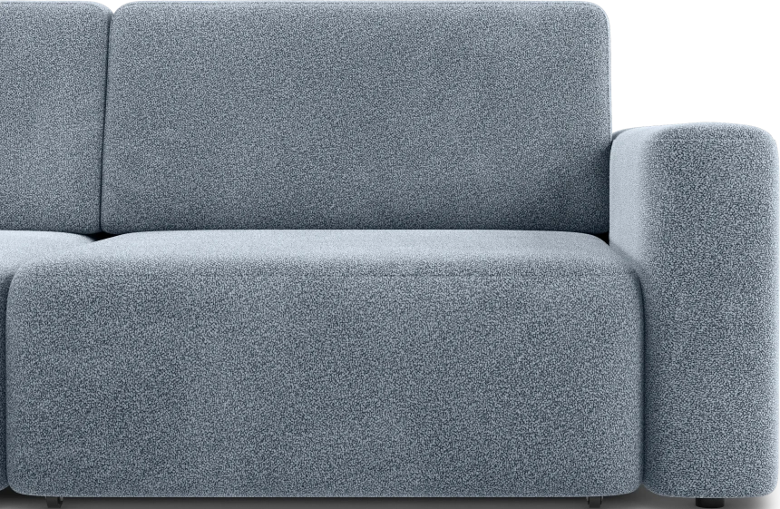 Диван угловой трехместный Дарио, модель 144, OVIS 78 (синий)