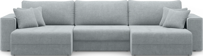 Диван П-образный трехместный Конте, модель 036, Danco 995 (серый)
