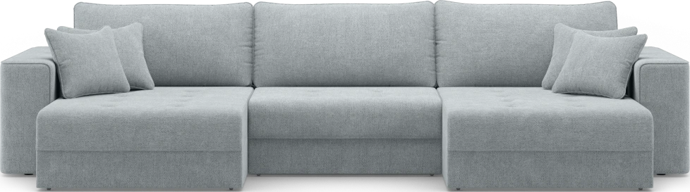 Диван П-образный трехместный Конте, модель 036, Danco 995 (серый)