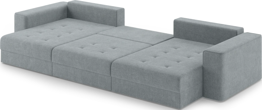 Диван П-образный трехместный Конте, модель 036, Danco 995 (серый)
