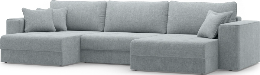 Диван П-образный трехместный Конте, модель 036, Danco 995 (серый)