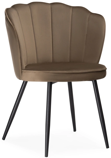 Стул Coral, мягкий, сappuccino / black