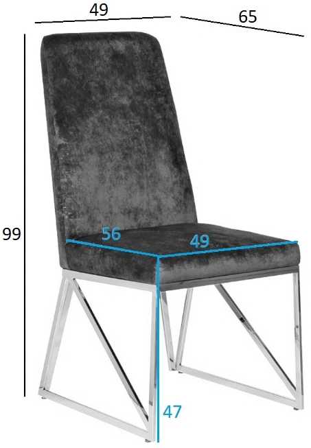  Стул 30C-20140,  мягкий, серый / золото 