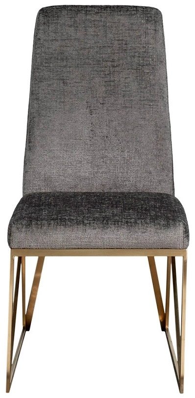  Стул 30C-20140,  мягкий, серый / золото 