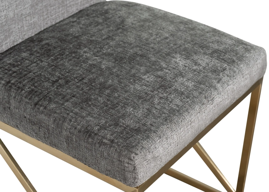  Стул 30C-20140,  мягкий, серый / золото 