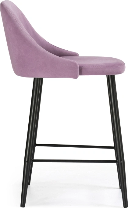 Полубарный стул Джама, лавандовый / черный матовый