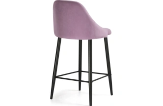 Полубарный стул Джама, лавандовый / черный матовый