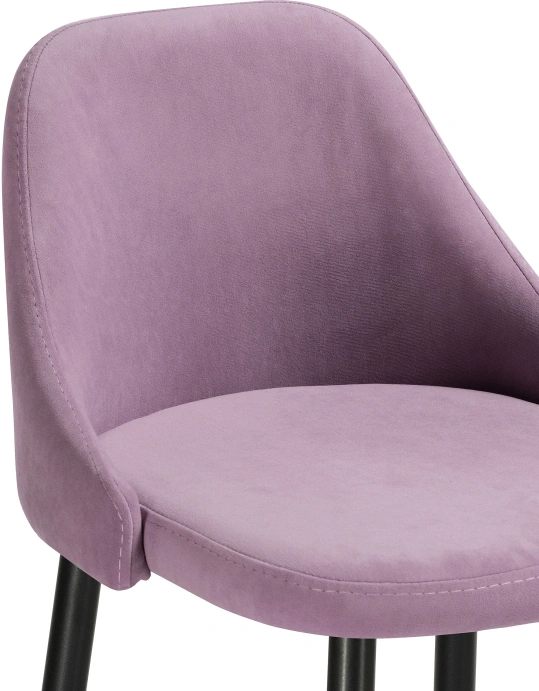 Полубарный стул Джама, лавандовый / черный матовый